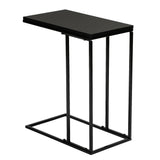 Artisasset Black MDF Countertops Grey Wrought Iron Base Single Layer Snack Table **