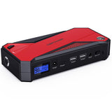 DBPOWER 800A Peak 18000mAh Portable Car Jump Starter (up to 7.2L Gas/5.5L Diesel Engine) Portable Battery Booster with LCD Screen DNSOA