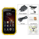 Ken Xin Da W6 Rugged Smartphone - IP68 Waterproof, Dust Proof, Shock Proof, 4G, Android 6.0, Dual SIM (Yellow)