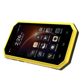 Ken Xin Da W6 Rugged Smartphone - IP68 Waterproof, Dust Proof, Shock Proof, 4G, Android 6.0, Dual SIM (Yellow)