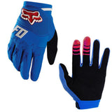 Full-Finger Racing Motorcycle Gloves MTB Bike Mittens Off-Road Riding Gloves Outdoor Sports Gloves blue_L