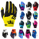 Full-Finger Racing Motorcycle Gloves MTB Bike Mittens Off-Road Riding Gloves Outdoor Sports Gloves blue_L