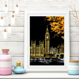 Creative DIY Scratch Bright City Night View Scraping Painting World Sightseeing Pictures as GiftsNBEA