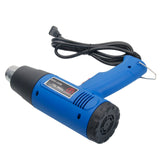 1500W 110V Dual-Temperature Heat Gun with 4pcs Stainless Steel Concentrator Tips Blue **