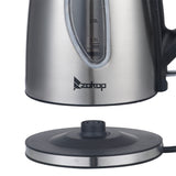 US Standard ZOKOP HD-1802S 110V 1500W 1.8L Stainless Steel Electric Kettle with Water Window *