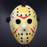 Horror Cosplay Costume Halloween Mask Masquerade Scary Killer Mask Props yellow