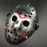 Horror Cosplay Costume Halloween Mask Masquerade Scary Killer Mask Props silver