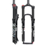 BOLANY Mountain Biycle Front Fork MTB Suspension Air Fork 26 inches 27.5 inches black inner tube_29 inch