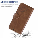 For Samsung A51/A71/M30S Case Soft Leather Cover with Denim Texture Precise Cutouts Wallet Design Buckle Closure Smartphone Shell  black