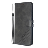 For Samsung A51/A71/M30S Case Soft Leather Cover with Denim Texture Precise Cutouts Wallet Design Buckle Closure Smartphone Shell  black