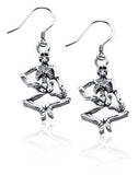 Skeleton Charm Earrings