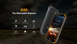 DOOGEE S40 4G Network Rugged Mobile Phone 5.5"" Screen 4650mAh MT6739 Quad Core 2GB RAM 16GB ROM Android 9.0 Smartphone Black