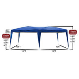 3 x 6m Four Windows Practical Waterproof Folding Tent Blue