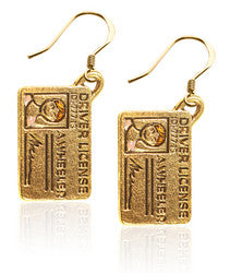 Driver's License Charm Earrings