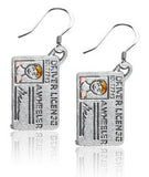 Driver's License Charm Earrings