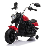 Kids Electric Ride-on Motorcycle with Training Wheels for Boys or Girls 6V Red **