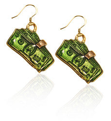 Money Clip with Money Charm Earrings