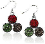 Casino Chips Charm Earrings