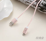 Magnetic Cable 2.4A Micro USB Data Charger 1M Nylon Metal Fast Charging Magnet Cable For HTC Samsung Xiaomi Android Mobile Phone Silver