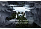 DJI Phantom 4 Advanced Drone - 4K, 60FPS, 20MP Pictures, 30 Min Flight Time, 7KM Transmission Range, 72KM/h, GPS, Return Home