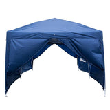 3 x 6m Four Windows Practical Waterproof Folding Tent Blue