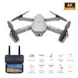 E68 pro  2.4G Selfie WIFI FPV With 4K HD Camera Foldable RC Quadcopter RTF Quadcopter height to maintain drone Toys Kid 1080P