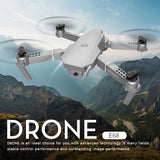 E68 pro  2.4G Selfie WIFI FPV With 4K HD Camera Foldable RC Quadcopter RTF Quadcopter height to maintain drone Toys Kid 1080P