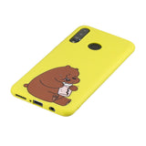 For HUAWEI P30 lite Cute Cartoon Phone Case Ultra Thin Lightweight Soft TPU Phone Case Pure Color Phone Cover with Matching Pattern Adjustable Bracket 8