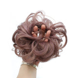 Fashion Synthetic Women Hair Pony Tail Hair Extension Bun Hairpiece Scrunchie Elastic Wedding Wave Curly  99J