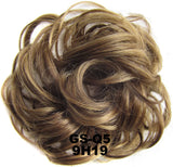 Fashion Synthetic Women Hair Pony Tail Hair Extension Bun Hairpiece Scrunchie Elastic Wedding Wave Curly  144T613