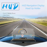 Car Mobile Phone Stand Head Up HUB Hud Display Holder For 6.5'' Mobile Phone As shown