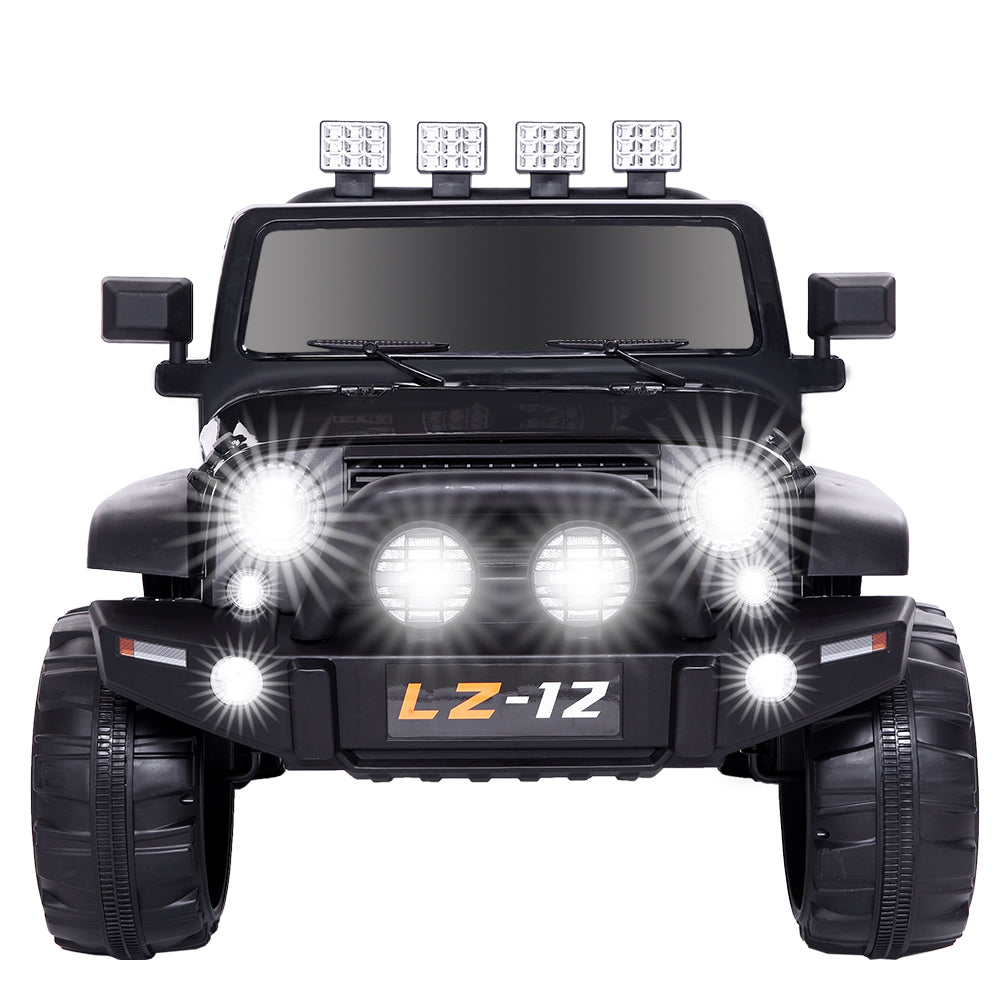 12V Kids Ride On Car Toy Rechargeable Battery 4 mph Remote Control Black US