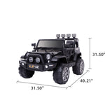 12V Kids Ride On Car Toy Rechargeable Battery 4 mph Remote Control Black US