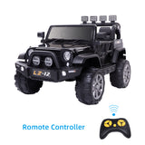 12V Kids Ride On Car Toy Rechargeable Battery 4 mph Remote Control Black US