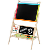 All-in-One Multifunction Wooden Kid's Art Education Easel with Accessories **