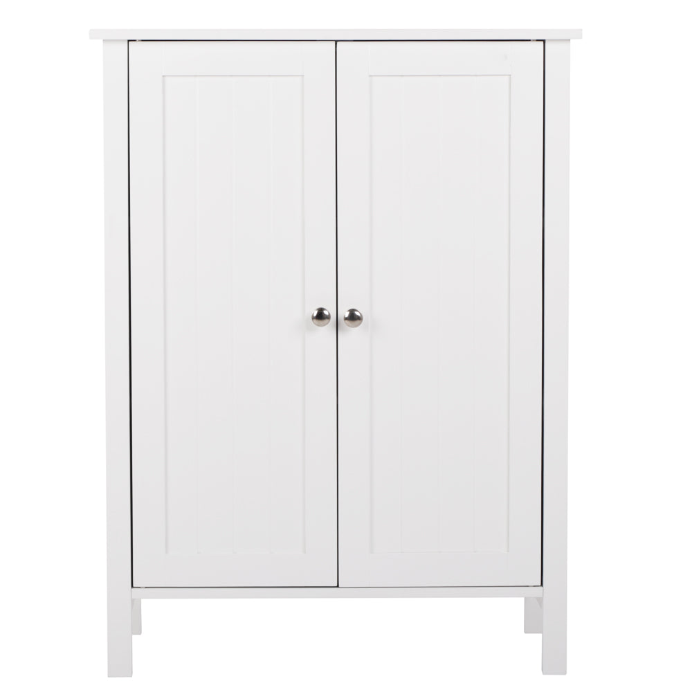 Double Doors Bathroom Cabinet White