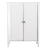 Double Doors Bathroom Cabinet White