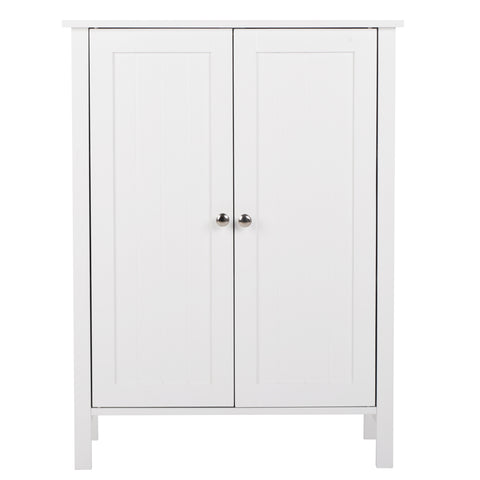 Double Doors Bathroom Cabinet White