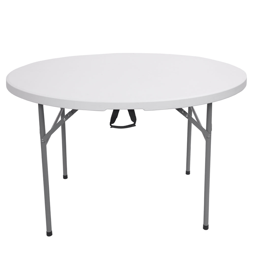 48inch Round Folding Table Outdoor Folding Utility Table White