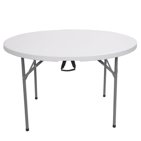 48inch Round Folding Table Outdoor Folding Utility Table White