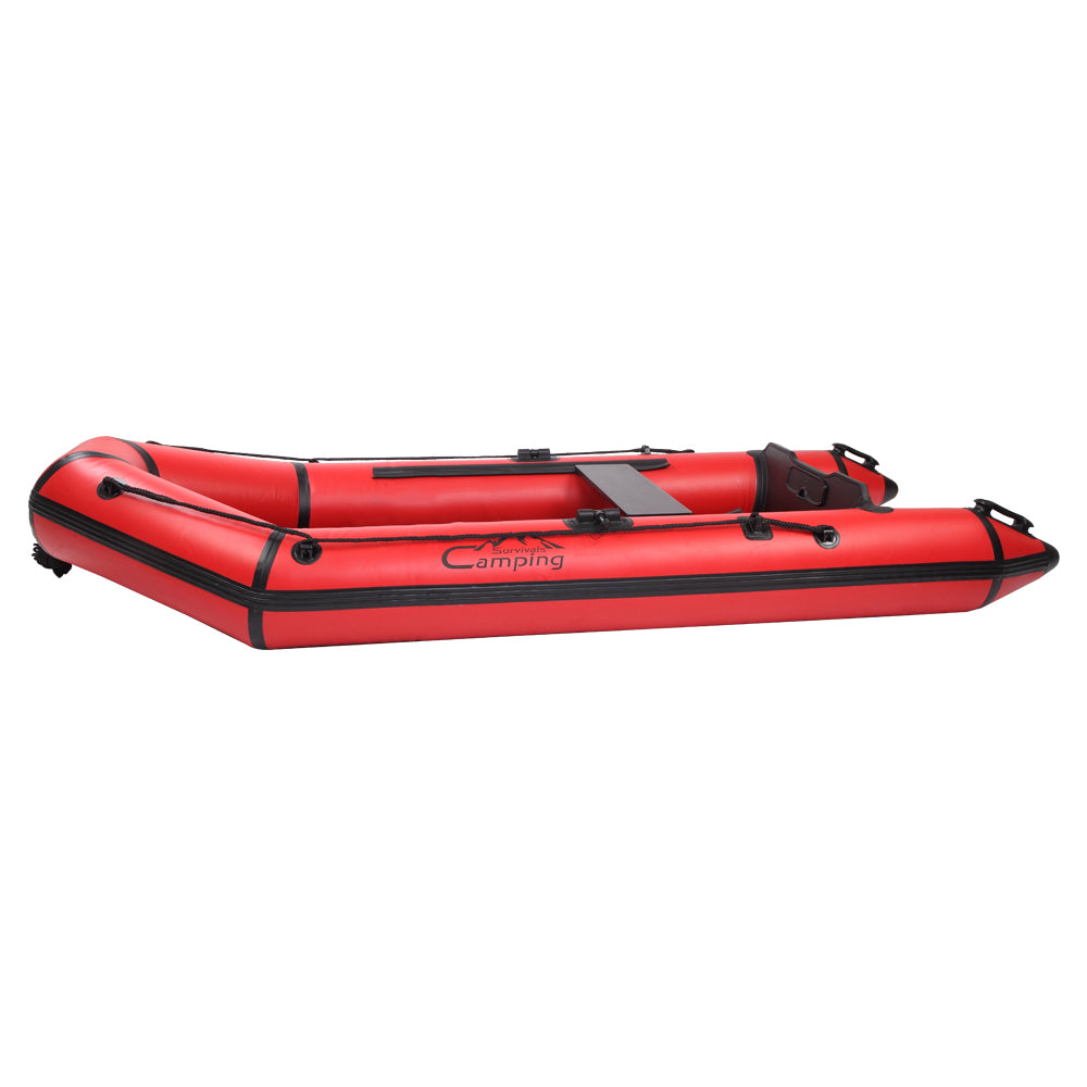 7.5ft PVC 180kg Water Adult Assault Boat Red And Black