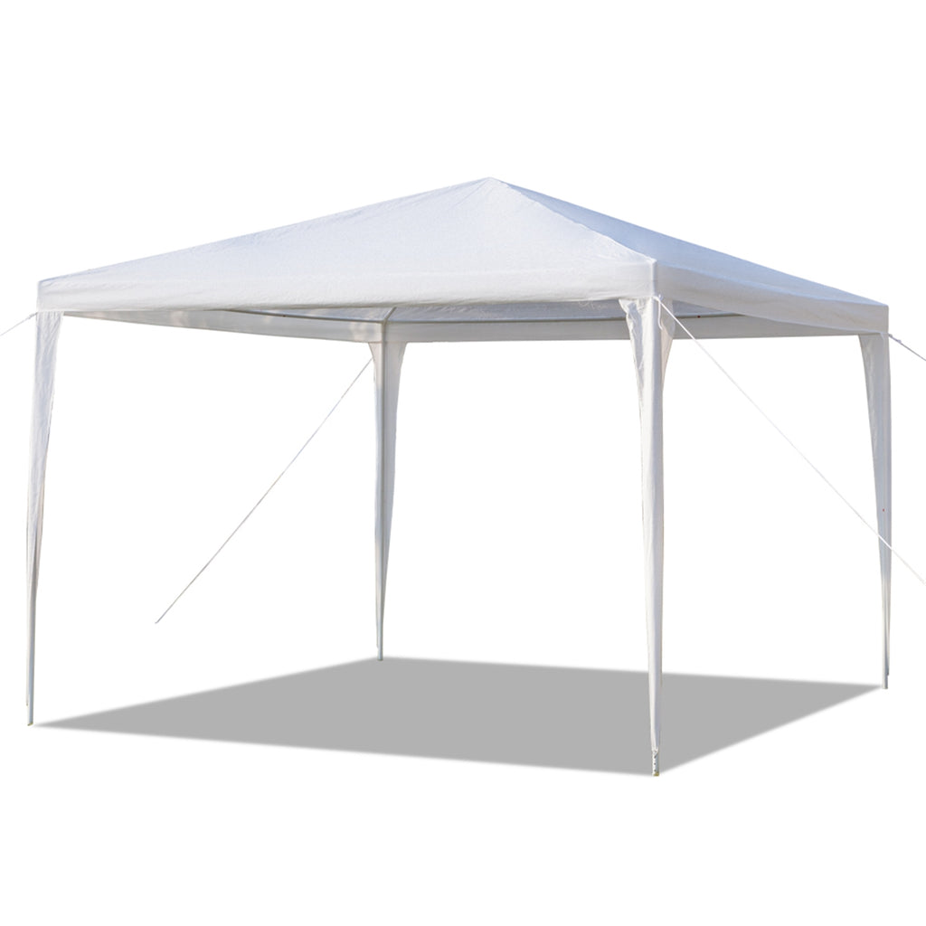 3 x 3m Waterproof Tent with Spiral Tubes White