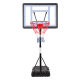 HY-B064S Portable Movable Swimming Pool PVC Transparent Backboard Basketball Stand (Basket Adjustment Height 1.15m-1.35m) Maximum Applicable For 7 # Ball