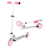 Scooter for Teens,3 Height Adjustable Easy Folding Pink