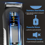 Mens Beard Trimmer, Hair Clipper Mustache Trimmer Hair Cutting Groomer Kit 3 In 1 For Men Precision Trimmer with USB Charging Base