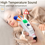 (ABC)Touchless Forehead Ear Thermometer for Adults Baby, Digital Infrared Thermometer for Object, Non-Contact Temporal Thermometer with Instant Accurate Reading, Fever Alarm and Memory Function