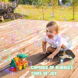 (ABC) Bubble Machine for Toddler, 3000+ Bubbles Per Minute, Singing Bubble Train (DNSOA)