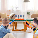 (ABC)Running Shooting Targets for Nerf Guns, Electronic Scoring Targets with 2.8 ft Moving Track, Auto Reset Targets, Spe.