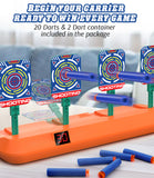 (ABC)Running Shooting Targets for Nerf Guns, Electronic Scoring Targets with 2.8 ft Moving Track, Auto Reset Targets, Spe.