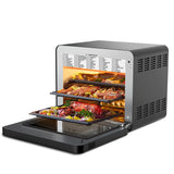 26QT Air Fryer Toaster Oven with Rotisserie, Oil-Free Frying, Steam Oven